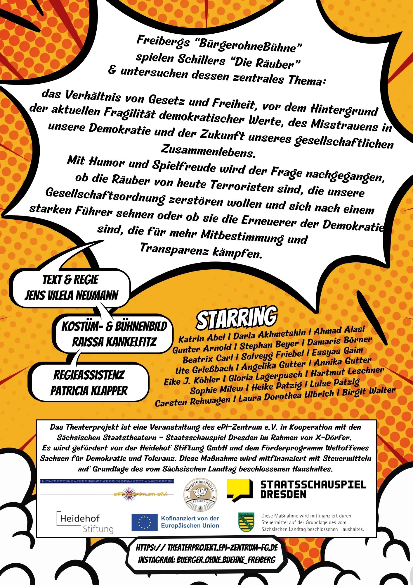 Flyer Die Räuber rückseite